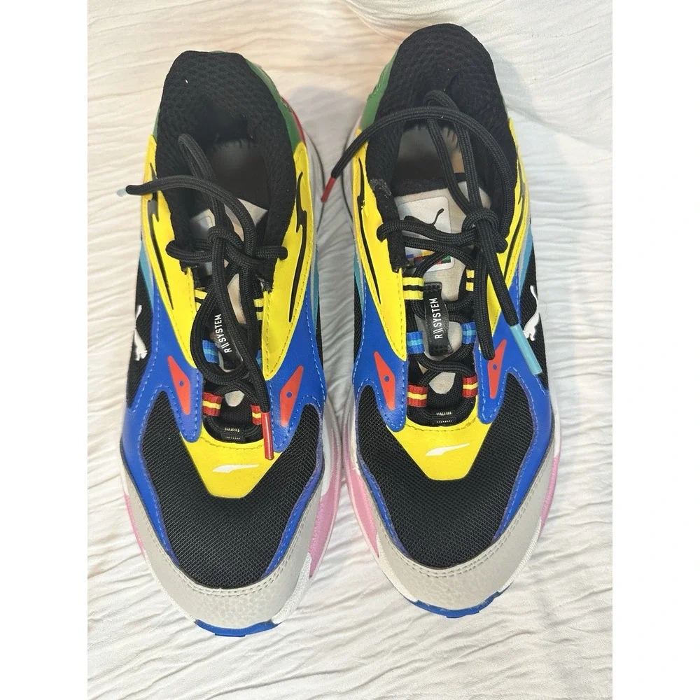Puma RS-Fast International Flags Big Kids Size 5C Sneaker-No‎ Inside Soles